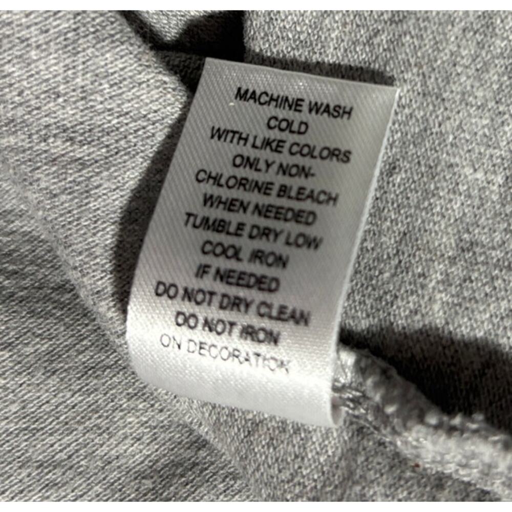 ON THE BYAS Men's Heather Grey & White 00 Long Sleeve Jersey T Shirt | Medium - Picture 14 of 14